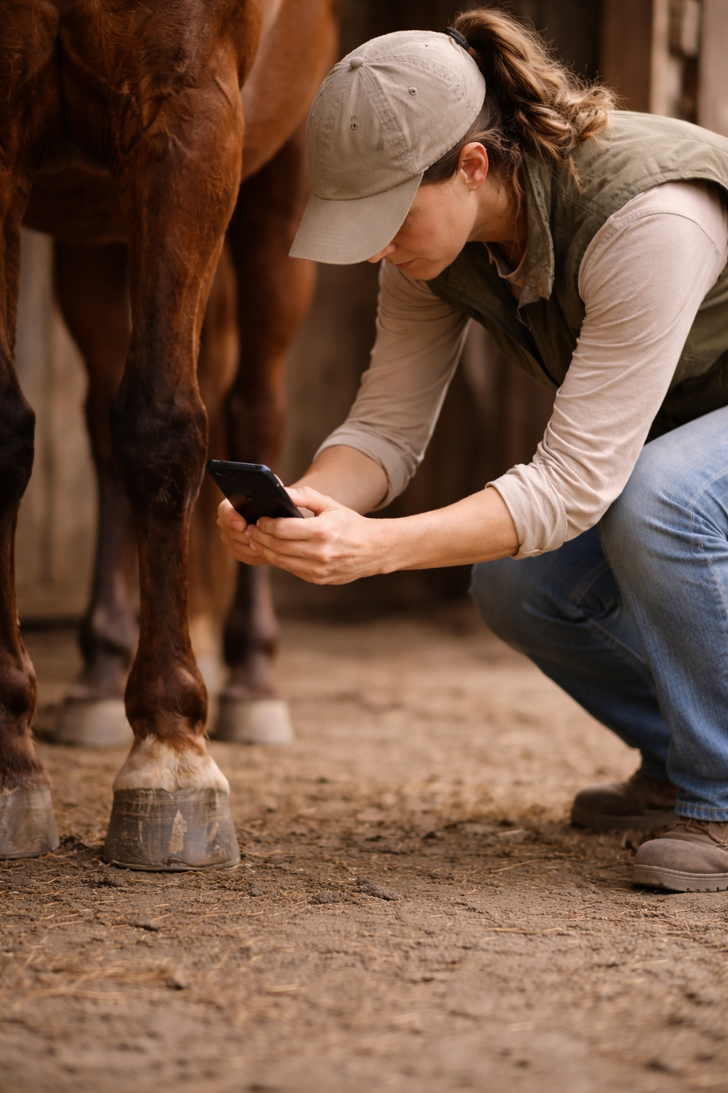Dorsal hoof capture view